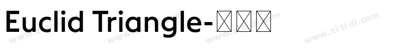 Euclid Triangle字体转换